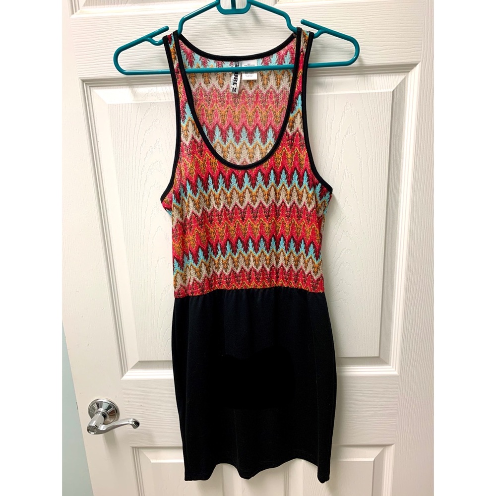 Colorful Fitted Skater Dress